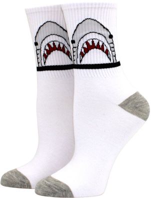 Weiße Hei Midi-Socken - Weiße Fashion Socken (Größe 35-42)