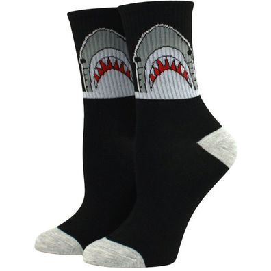 Weiße Hei Midi-Socken - Schwarze Fashion Socken (Größe 35-42)