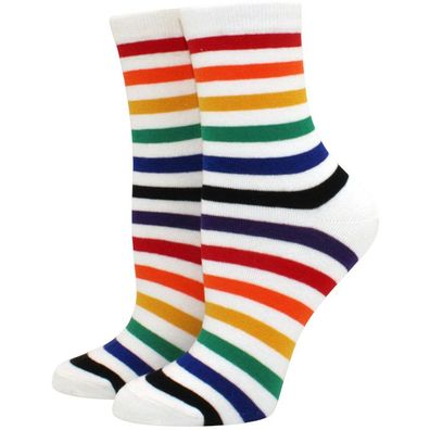 Bunte Gestreifte Socken - Frauen Lustige Fashion-Socken - Muster 1