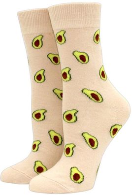 Avocado Midi-Socken - Frauen Fashion Lustige Socken (Größe 35-42)