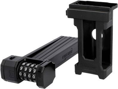 Fischer Faltschloss FN85, 85 cm, 4-fach Zahlenwalze, 10.000 Kombinationen, Halterung?