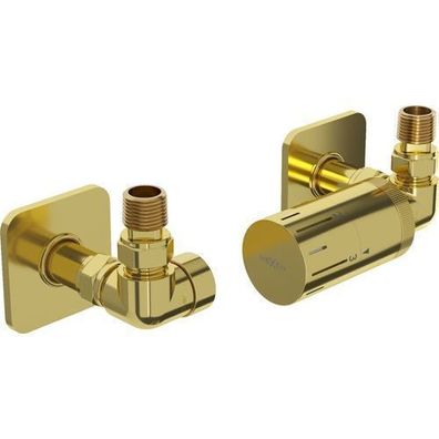 Mexen G05 Gold Thermostat-Set mit Abdeckplatte