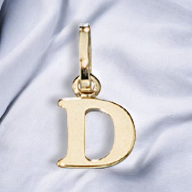 Anhänger Buchstabe D 333 Gold Gelbgold Buchstabenanhänger