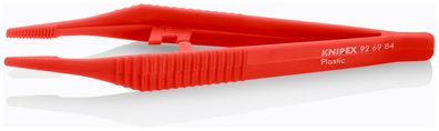 KNIPEX 92 69 84 Kunststoffpinzette 129 mm gerade gezahnt