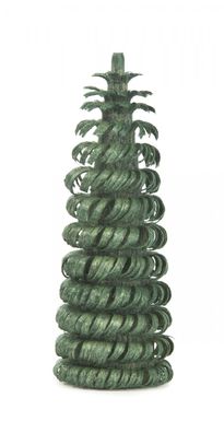 Tischdekoration Ringelbaum grün 26x60x26mm NEU Holzbaum Weihnachtsdekoration