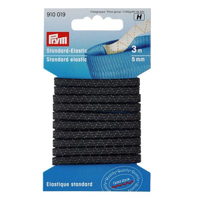 Prym Standard-Elastic schwarz 5 mm 3m Gummiband