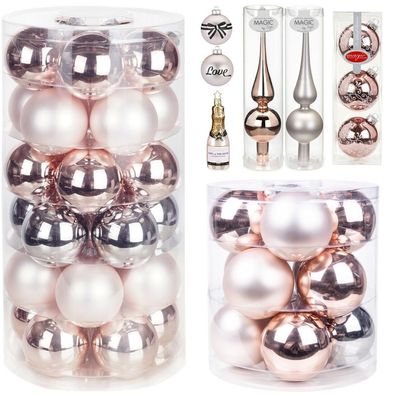 Christbaumschmuck Farbvariante Glowing Rose Inge-Glas