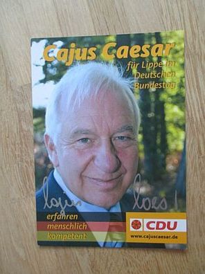 MdB CDU Cajus Julius Caesar - handsigniertes Autogramm!!!