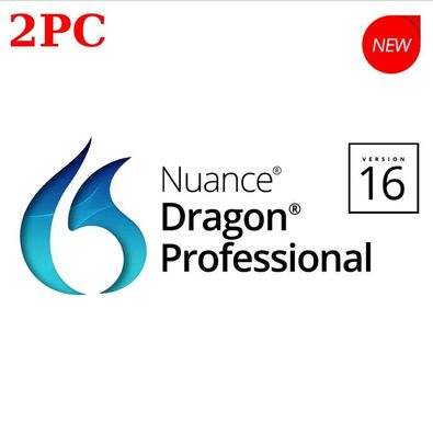 Nuance Dragon Professional 16 Windows | Vollversion Dauerlizenz Deutsch | 2 PCs