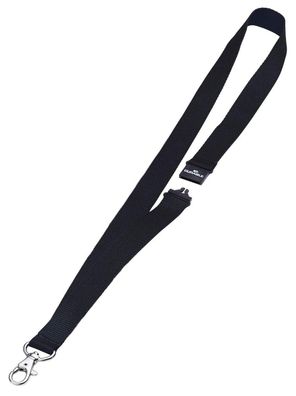 Durable Textilband sw 10St 20mm breit mit Karabinerhaken