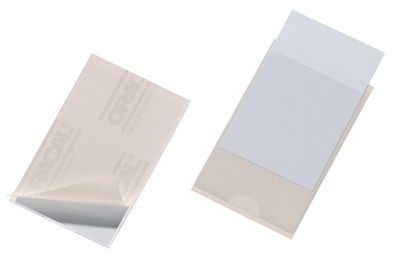 Durable Klebetasche Pocketfix tr 100St 57x90mm Visitenkartenformat