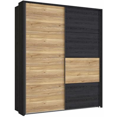 Schwebetürenschrank Lyrill 4 Cabezone Oak 170x216x61 cm Kleiderschrank