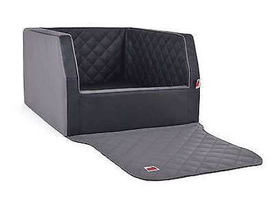 Auto Hundebett f. Kofferraum Travelmat Duo Plus Schwarz-Silber