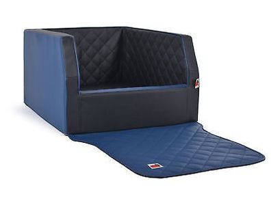Auto Hundebett f. Kofferraum Travelmat Duo Plus Schwarz-Blau