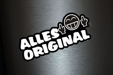 1 x Aufkleber Alles Original Shocker Tuning Autoaufkleber Auto Sticker Fun Gag