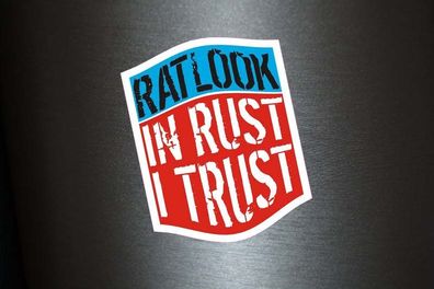 1 x Aufkleber Ratlook In Rust I Trust Rat Look Ratte Sticker Shocker Tuning Fun