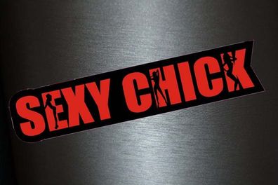 1 x Aufkleber Sexy Chick Sticker Tuningaufkleber Autoaufkleber Shocker Fun Gag