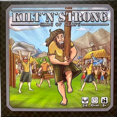 Kilt´N´Strong Game of Clans Kinderspiel Familienspiel Kartenspiel Legespiel
