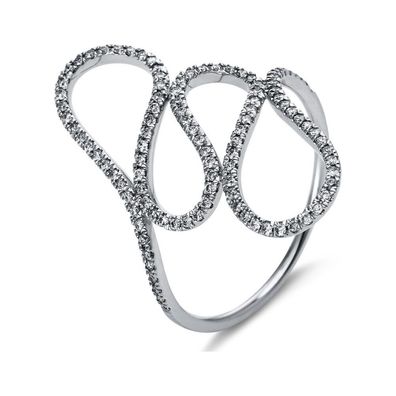 Luna Creation - 1N807W853-2 - Ring - Damen - Weißgold 18K - Diamant - 0.28 ct