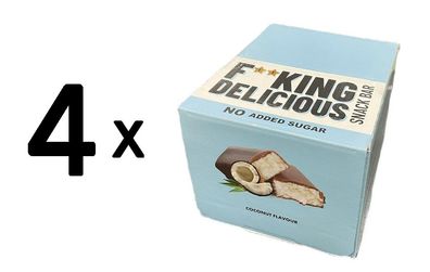 4 x Allnutrition Fitking Delicious Snack Bar, Coconut - 24 x 40g
