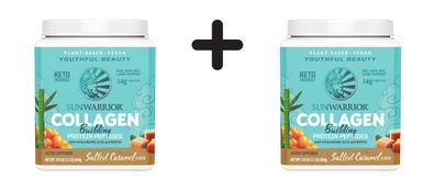 2 x Sunwarrior Collagen Building Protein Peptides (500g) Salted Caramel