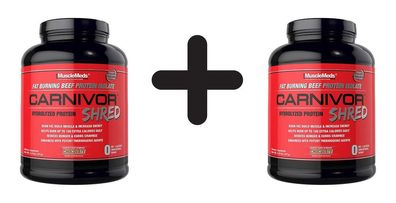 2 x MuscleMeds Carnivor Shred, Chocolate - 1977g