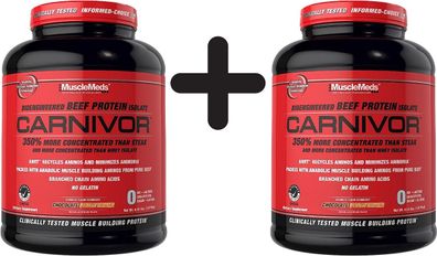 2 x MuscleMeds Carnivor, Chocolate Peanut Butter - 2016g