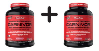 2 x MuscleMeds Carnivor, Strawberry - 1803g