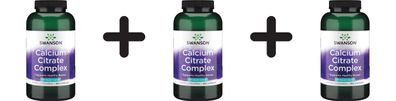 3 x Swanson Calcium Citrate Complex, 250mg - 300 caps