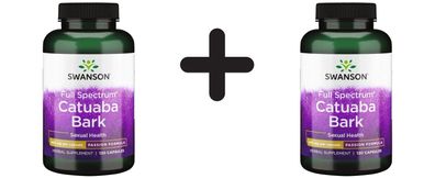 2 x Swanson Catuaba Bark, 465mg - 120 caps