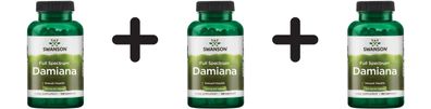 3 x Swanson Damiana, 510mg - 100 caps