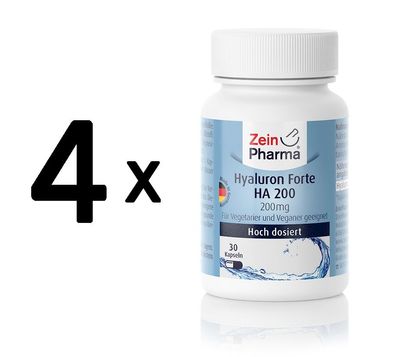 4 x Zein Pharma Hyaluron Forte HA 200 - 30 caps
