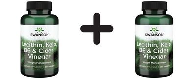 2 x Swanson Lecithin, Kelp, B-6, & Cider Vinegar - 240 tabs