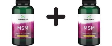 2 x Swanson MSM, 1000mg - 240 caps
