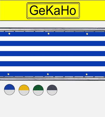 Balkonverkleidung 70 cm hoch Windschutz Balkon 200g/m² gestreift