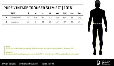 Brandit Men Pure Slim Fit Trousers Black