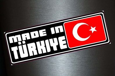1 x Aufkleber Made In Türkiye Türkei Turkia Sticker Tuning Autoaufkleber OEM Dub