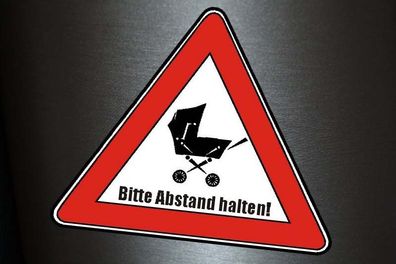 1 x Aufkleber Vorsicht Abstand Halten Baby An Board Sticker Schild OEM Static