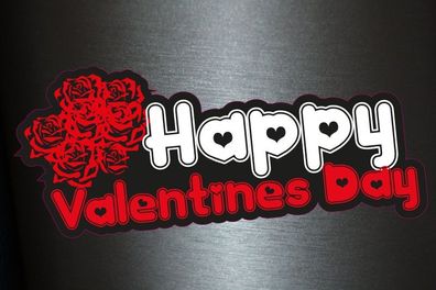 1 x Aufkleber Happy Valentines Day Valentinstag Valentin Tag Sticker Liebe Love