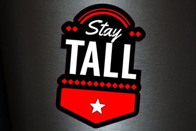 1 x Aufkleber Stay Tall Sticker Tuning Autoaufkleber Shocker Static Decal Fun