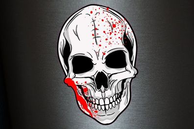 1 x Aufkleber Skull 010 Totenkopf Schädel Sensenmann Death Bones Sticker Tuning