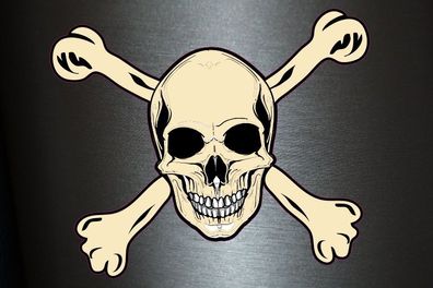 1 x Aufkleber Skull 016 Totenkopf Schädel Sensenmann Death Bones Sticker Tuning