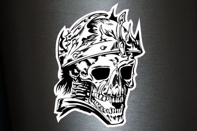 1 x Aufkleber Skull 039 Totenkopf Schädel Sensenmann Death Bones Sticker Tuning