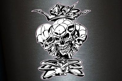 1 x Aufkleber Skull 038 Totenkopf Schädel Sensenmann Death Bones Sticker Tuning