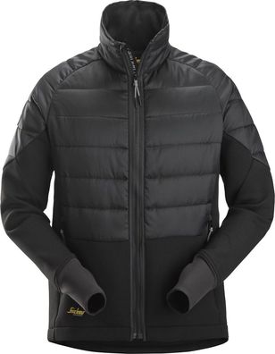 Snickers Jacke FlexiWork, Hybrid Arbeitsjacke Schwarz