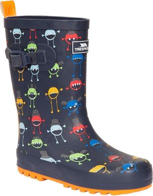 Trespass Kinder Gummistiefel Puddle - Kids Welly Monster Print