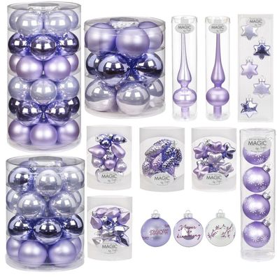 Christbaumschmuck Farbvariante Dreamy Lilac Inge-Glas