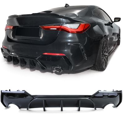Heckdiffusor Performance Schwarz Glanz passend für BMW 4er G22 G23 420 430 ab 20
