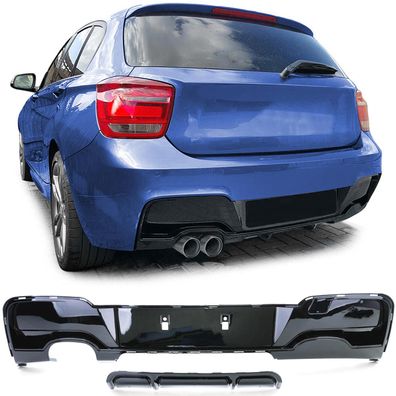 Heckdiffusor Performance Schwarz Glanz passt für BMW 1er F20 F21 120 125 11-15