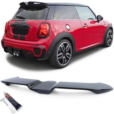 Dach Heckspoiler Schwarz Glanz passt für Mini One Cooper F56 ab 2014
